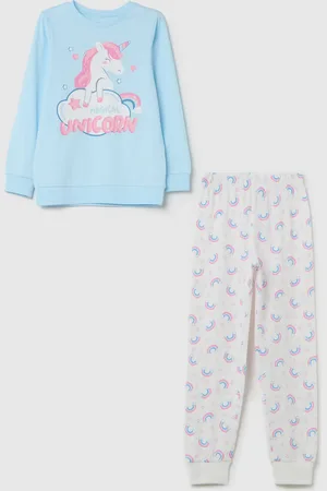OVS Pigiama Lungo Con Stampa Unicorno, Bambina