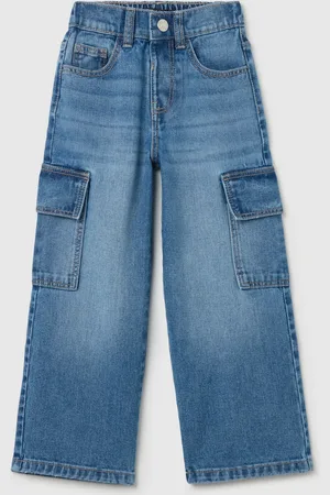 OVS Jeans Cargo A Gamba Larga, Bambina