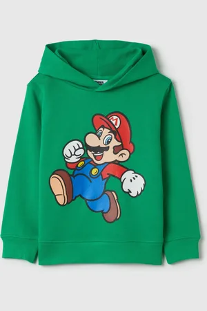 OVS Felpa Con Cappuccio Stampa Super Mario™, Bambino
