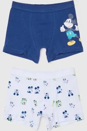 OVS Bipack Boxer In Cotone Stretch Stampa Topolino, Bambino