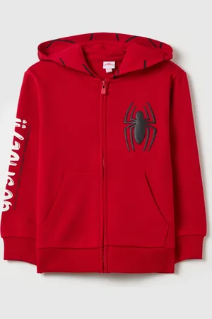 OVS Full-zip Con Cappuccio E Ricamo Spidey, Bambino
