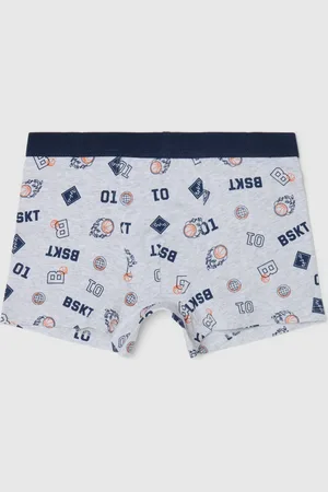 OVS Boxer Midi In Cotone Stretch Con Stampa Basket, Bambino