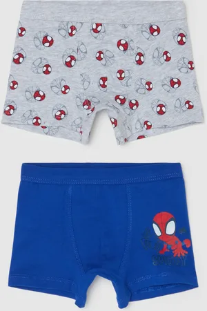 OVS Bipack Boxer In Cotone Stretch Stampa Spidey, Bambino