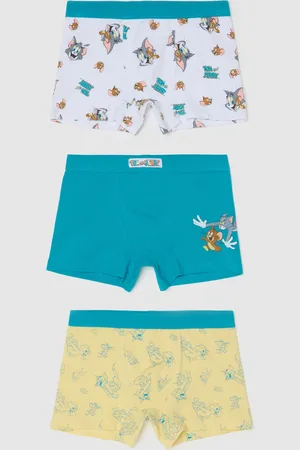 OVS Tripack Boxer In Cotone Stretch Stampa Tom & Jerry, Bambino