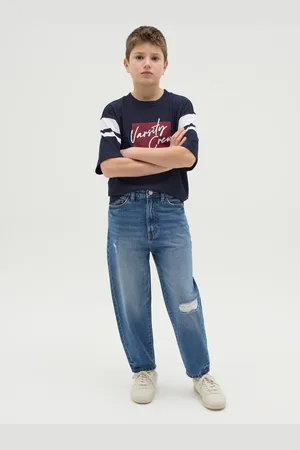 OVS Jeans Baggy Fit Con Abrasioni, Bambino