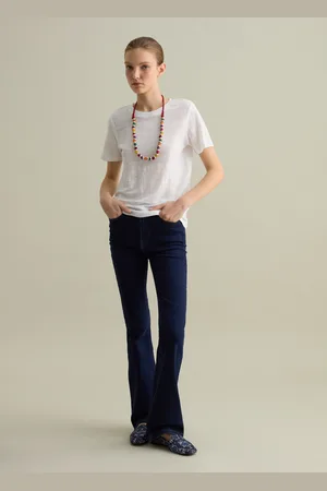 PIOMBO Jeans Flare Fit Cinque Tasche, Donna