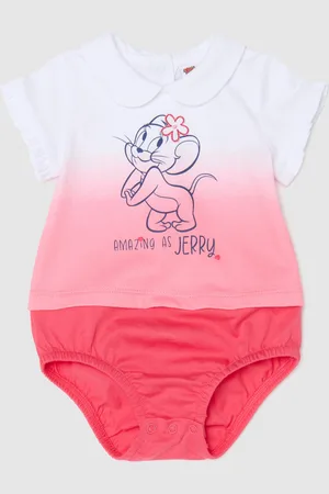 OVS Pagliaccetto In Cotone Con Stampa Tom & Jerry, Neonata