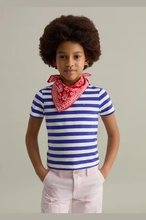 OVS T-shirt In Fantasia A Righe Con Logo Di Strass, Bambina