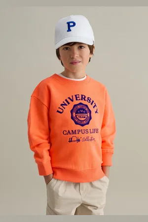 OVS Felpa In French Terry Con Stampa Motivo College, Bambino