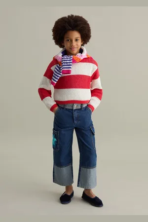 OVS Jeans Cargo Con Fiore Di Paillettes, Bambina