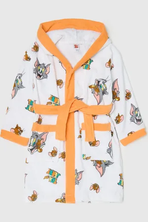 OVS Accappatoio Con Cappuccio Stampa Tom & Jerry, Bambino