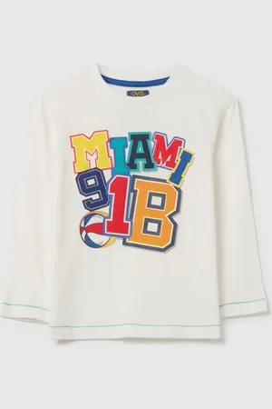 OVS T-shirt A Maniche Lunghe Stampa "miami 91 B", Bambino