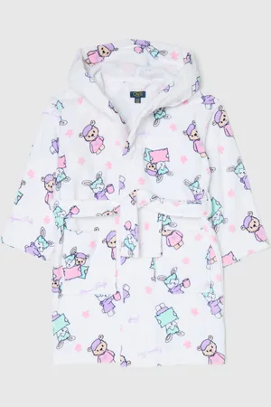 OVS Accappatoio Cappuccio E Ricamo Animaletti, Bambina
