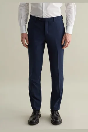 PIOMBO Pantalone Slim Fit Con Micro Trama, Uomo