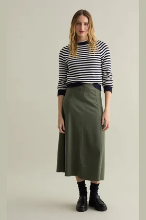 PIOMBO Pullover A Righe Con Maniche Raglan, Donna