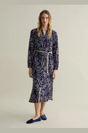PIOMBO Vestito Chemisier Con Cintura A Cordino, Donna