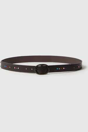 PIOMBO Cintura Con Perline Multicolor, Donna