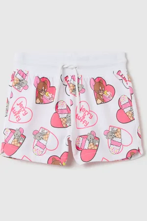 OVS Shorts In Cotone Con Coulisse Stampa Tom & Jerry, Bambina