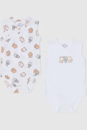 FAGOTTINO Bipack Body In Cotone Bio Con Scollo A V, Unisex