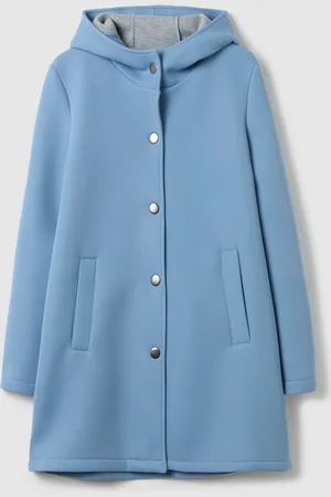 Hybrid Cappotto Con Cappuccio E Bottoni, Donna