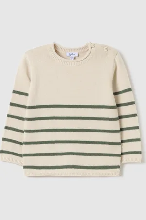 FAGOTTINO Pullover A Righe In Cotone, Bambino