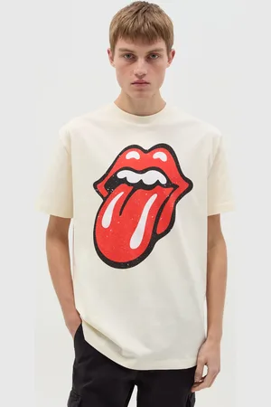 J MUSIC MATTER T-shirt In Cotone Con Stampa The Rolling Stones, Uomo