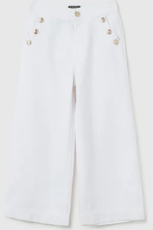 OVS Pantaloni A Gamba Larga Con Bottoni Decorativi, Bambina