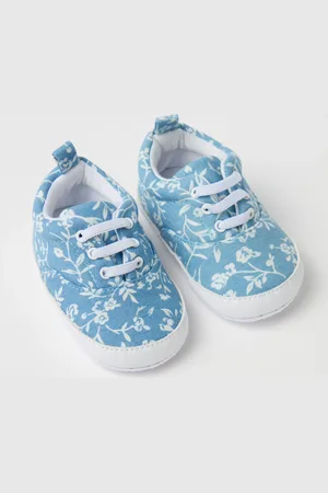 FAGOTTINO Scarpine In Denim Con Stampa Floreale, Neonata