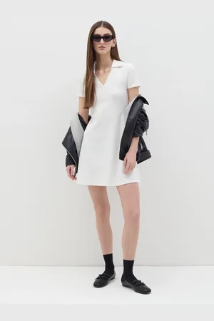 OVS Vestito Corto Con Scollo A Polo, Donna