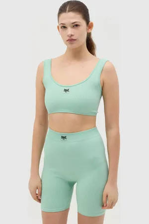 Everlast Crop Top Sportivo A Costine, Donna