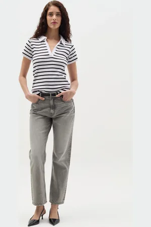 OVS OVS , T-shirt A Righe Con Scollo A Polo, Donna
