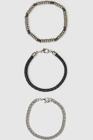 OVS OVS , Tripack Bracciali In Finitura Argento, Uomo