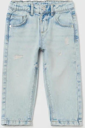 FAGOTTINO Jeans Cinque Tasche Con Abrasioni, Bambino