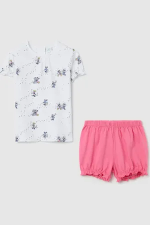 OVS Pigiama In Cotone Con Stampa Minnie E Topolino, Bambina
