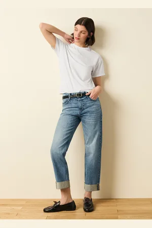 OVS Jeans Ankle Fit Relaxed Con Risvolti, Donna
