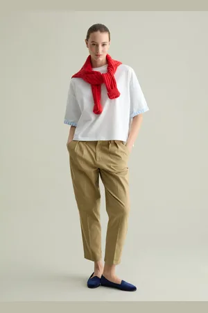 PIOMBO T-shirt Oversize Con Dettaglio A Contrasto, Donna