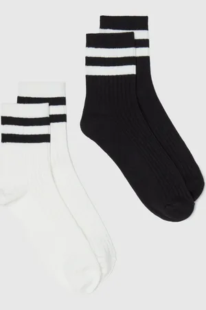 OVS 0000, Bipack Calze Tennis Con Dettagli Rigati, Donna