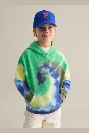 OVS Felpa Tie Dye In French Terry Con Cappuccio, Bambino
