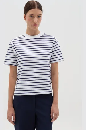 OVS OVS , T-shirt In Cotone A Righe, Donna