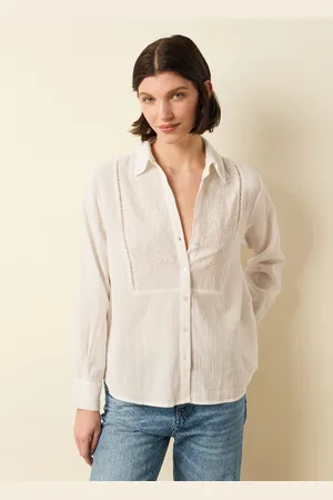 OVS Camicia Garzata Con Dettagli In Sangallo, Donna