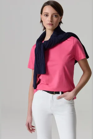 PIOMBO T-shirt Girocollo In Cotone Supima, Donna