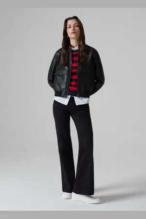 PIOMBO Jeans Chino Flare Fit In Cotone Stretch, Donna