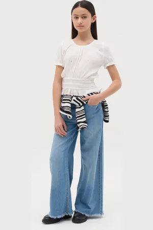 OVS Jeans A Gamba Larga Sfrangiato, Bambina