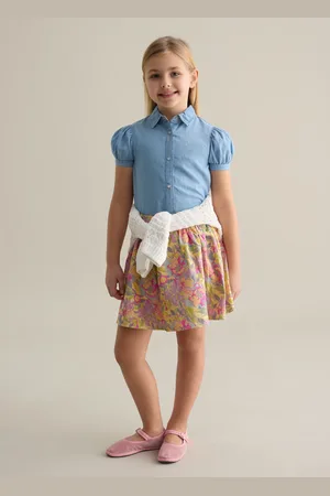 OVS Gonna Con Lavorazione Floreale Jacquard, Bambina