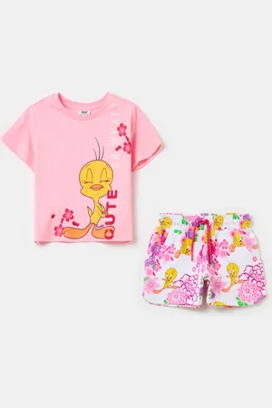 OVS Jogging Set In Cotone Con Stampa Titti, Bambina