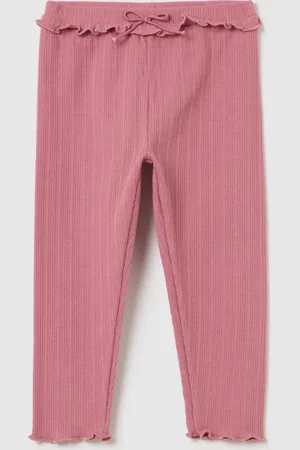 FAGOTTINO Leggings Con Trama Jacquard, Bambina