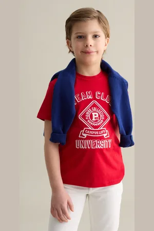 OVS T-shirt In Cotone Con Ricamo Lettering, Bambino