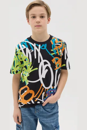 OVS T-shirt In Cotone Con Stampa Graffiti, Bambino
