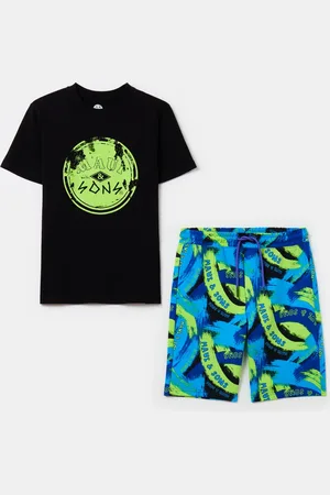Maui Moisture Jogging Set In Cotone Con Stampa, Bambino