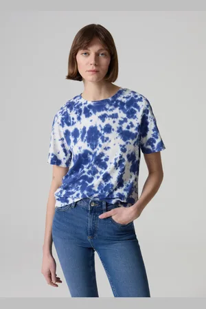 PIOMBO T-shirt In Cotone Con Stampa Tie Dye, Donna
